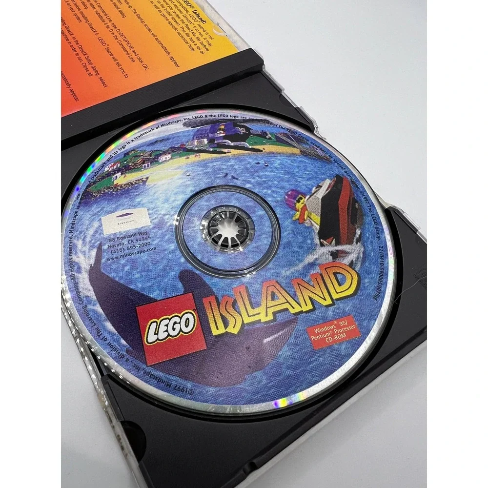 Vintage LEGO Island 3D Action Adventure CD-ROM Game 1997 Kids Games NOT TESTED‎